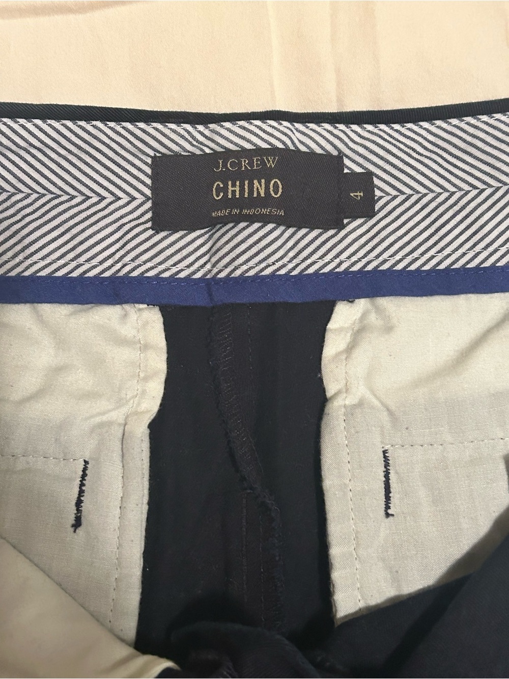 J. Crew Navy Chino Shorts - Picture 5 of 8